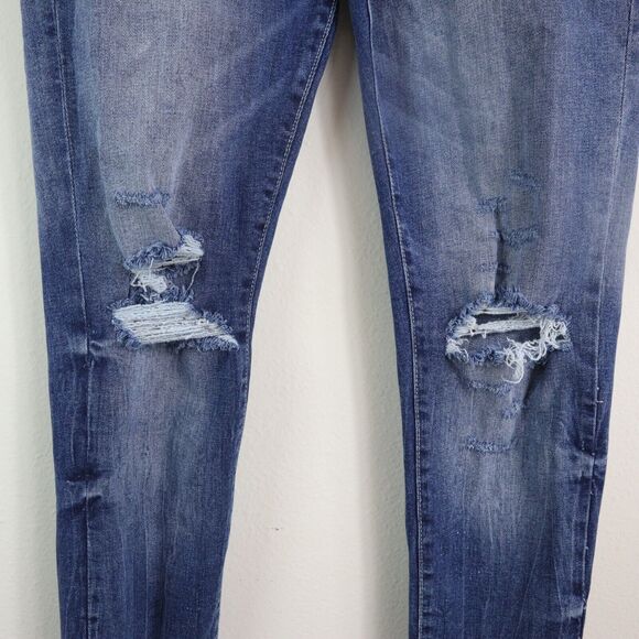 Jordan Craig Mens 32 X 34 Ross Skinny Jeans Distressed Blue - Picture 4 of 11